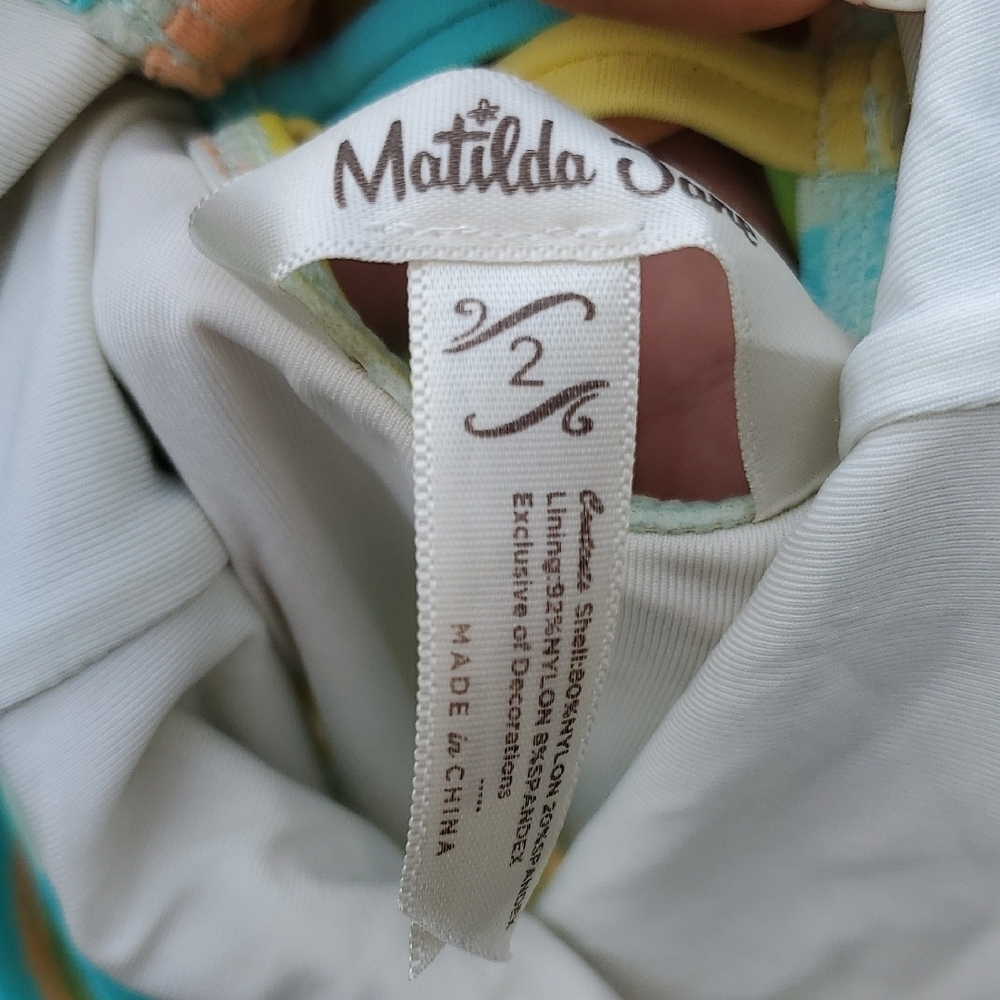 Matilda Jane Floral Multicolor One-Piece Swimsuit - Picture 6 of 6
